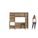 Ver imagem 6 de Cozinha Completa Modulada 4 Peças com Torre Quente para 2 Fornos e Paneleiro Veneza Modulada Cinza/Mel/Grafite