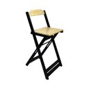 Ver imagem 3 de Mesa Bistro com 2 Banquetas Soberano Bar em Madeira Padrão - Natural/preto