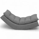 Ver imagem 6 de Poltrona Balance Leve Balanço Linho Premium Easy Clean Luxo para Sala Quarto Conforto Relaxante