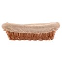 Ver imagem 3 de Cesta Retangular de Plástico com Forro em Tecido 24x17x7cm