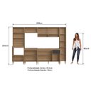 Ver imagem 4 de Cozinha Completa Modulada 6 Peças com Torre Quente para 2 Fornos e Espaço para Cooktop Veneza Modulada Cinza/Mel/Grafite