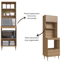 Cozinha Completa Modulada 6 Peças com Torre Quente para 2 Fornos e Espaço para Cooktop Veneza Modulada - 12 Cozinha Completa Modulada 6 Peças com Torre Quente para 2 Fornos e Espaço para Cooktop Veneza Modulada - 12