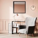 Ver imagem 1 de Módulo Espelho Decorativo 50x50cm Empório do Adesivo Moldura Preta