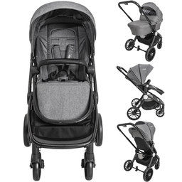 Carrinho de Bebe Moises Bebe Conforto Base Kiddo Sunny Grafite - 2