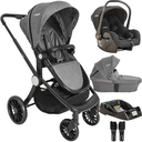 Ver imagem 1 de Carrinho de Bebe Moises Bebe Conforto Base Kiddo Sunny Grafite