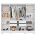 Ver imagem 4 de Guarda Roupa Casal Diplomata 8 Portas Branco Moval