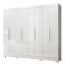 Ver imagem 1 de Guarda Roupa Casal Diplomata 8 Portas Branco Moval