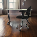 Ver imagem 2 de Kit Home Office Mesa com Gaveta 120x60 Standart e Cadeira Laizz Base Preta Escritorio