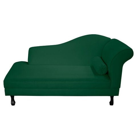Recamier Divã Dubai 160 Cm Braço Esquerdo Verde Escuro