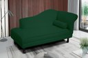 Ver imagem 2 de Recamier Divã Dubai 160 Cm Braço Esquerdo Verde Escuro