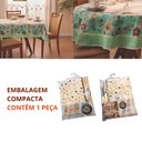 Ver imagem 6 de Toalha de Mesa Redonda 4 Lugares Lepper Pop 1,55m Algodão Poliéster Floral Holambra Verde