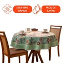 Ver imagem 4 de Toalha de Mesa Redonda 4 Lugares Lepper Pop 1,55m Algodão Poliéster Floral Holambra Verde