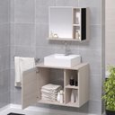 Ver imagem 2 de Gabinete para Banheiro Virtus 60cm com Cuba e Espelho