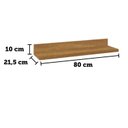 Ver imagem 4 de Prateleira 80cm 100% MDF Barbados Espresso Móveis