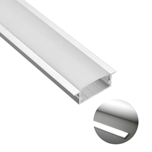 Perfil Embutir 30x10 Lente Leitosa 2mts Branco