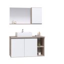 Ver imagem 2 de Gabinete para Banheiro Virtus 80cm com Cuba e Espelho
