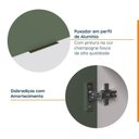Ver mais imagens de Cozinha Modulada 6 Peças sem Tampo 3 Aéreos 6 Portas e 3 Balcões Ipanema CabeCasa MadeiraOriginals Verde/Folha/Branco