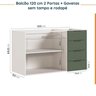 Cozinha Modulada 6 Peças sem Tampo 3 Aéreos 6 Portas e 3 Balcões Ipanema CabeCasa MadeiraOriginals - 15