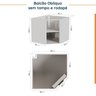 Cozinha Modulada 6 Peças sem Tampo 3 Aéreos 6 Portas e 3 Balcões Ipanema CabeCasa MadeiraOriginals - 17