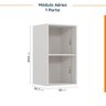 Cozinha Modulada 6 Peças com Tampo 3 Aéreos 6 Portas e 3 Balcões Ipanema CabeCasa MadeiraOriginals - 16