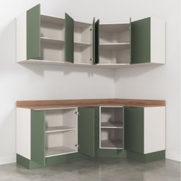 Cozinha Modulada 6 Peças com Tampo 3 Aéreos 6 Portas e 3 Balcões Ipanema CabeCasa MadeiraOriginals - 12 Cozinha Modulada 6 Peças com Tampo 3 Aéreos 6 Portas e 3 Balcões Ipanema CabeCasa MadeiraOriginals - 12