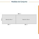 Ver imagem 4 de Cozinha Modulada 4 Peças com Tampo 2 Aéreos 5 Portas e 2 Balcões Ipanema CabeCasa MadeiraOriginals