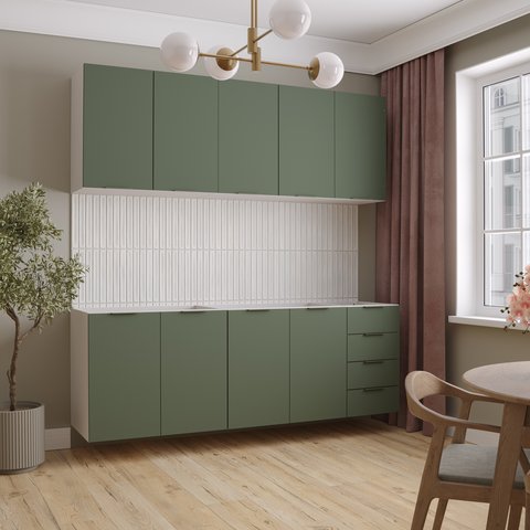 Cozinha Modulada 4 Peças sem Tampo 2 Aéreos e 2 Balcões Ipanema CabeCasa MadeiraOriginals