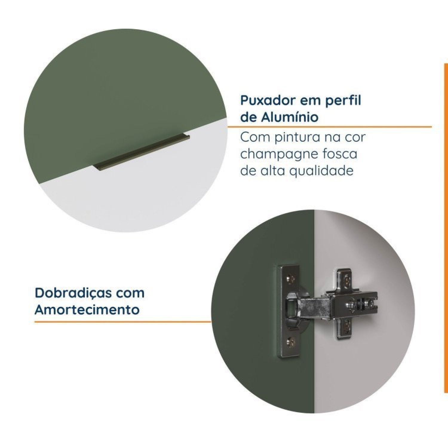 Cozinha Modulada 4 Peças sem Tampo 2 Aéreos e 2 Balcões Ipanema CabeCasa MadeiraMadeira - 8