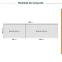Ver imagem 4 de Cozinha Modulada 4 Peças sem Tampo 2 Aéreos e 2 Balcões Ipanema CabeCasa MadeiraOriginals