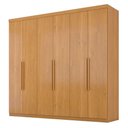 Ver imagem 2 de Guarda Roupa Casal Evidence Plus 6 Portas com Cômoda Sapateira Genova Plus 4 Gavetas Cinamomo Fosco