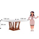 Ver imagem 3 de Conjunto Sala de Jantar Mesa Harpa 8 Cadeiras Dallas Tampo MDF/Vidro