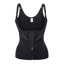 Ver imagem 1 de Cinta Modeladora Dupla Compressão Redutor Ziper Preto Xxxl