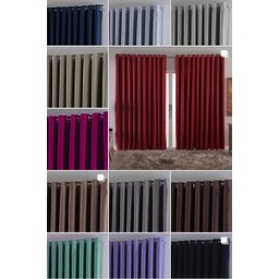 Cortina para Sala Quarto Blackout Tecido 2,70x1,80 Ellegance:azul Escuro - 3