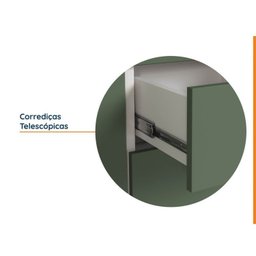 Cozinha Modulada 4 Peças sem Tampo 3 Aéreos 5 Portas e 1 Balcão Ipanema CabeCasa MadeiraMadeira - 8