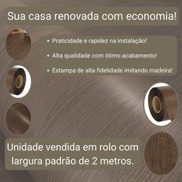 Piso Vinilico em Manta Fosco Imita Madeira Antiderrapante Pvc 0,7mm 36m² Carvalho - 4
