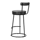 Ver imagem 4 de Banqueta Alta Cozinha 70cm Encosto Industrial Aço Kit 4 Ziria Pu Preto S02 - D’Rossi