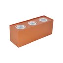 Ver imagem 1 de LUMINÁRIA PLAFON FLAT BOX SOBREPOR 3 LAMP E27 COBRE - 5119/3 CB