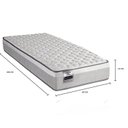 Ver imagem 2 de Colchão Solteiro  Mola Ensacada Hanover 22x88x188cm