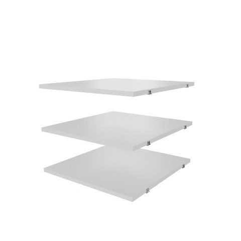 Kit Planejado 3 Prateleiras 42cm Hera CabeCasa MadeiraOriginals Branco/Algodão