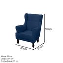 Ver imagem 2 de Poltrona de Amamentação Elisa Suede Marrom