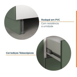 Cozinha Modulada 5 Peças com Tampo 2 Aéreos 2 Balcões 1 Torre Quente Ipanema CabeCasa MadeiraMadeira - 8