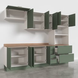 Cozinha Modulada 5 Peças com Tampo 2 Aéreos 2 Balcões 1 Torre Quente Ipanema CabeCasa MadeiraMadeira - 18