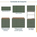 Ver imagem 4 de Cozinha Modulada 5 Peças 1 Tampo 2 Aéreos 2 Balcões 1 Torre Quente Ipanema CabeCasa MadeiraOriginals