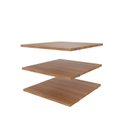 Ver imagem 1 de Kit Planejado 3 Prateleiras 42cm Hera CabeCasa MadeiraOriginals Marrom/Louro