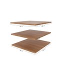 Ver imagem 3 de Kit Planejado 3 Prateleiras 42cm Hera CabeCasa MadeiraOriginals Marrom/Louro