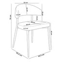 Ver imagem 5 de Kit 08 Cadeiras Estofada para Sala de Jantar Serena Branco C01 Courino Whisky - Lyam Decor