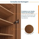 Ver imagem 4 de Kit Planejado 3 Prateleiras 87cm Hera CabeCasa MadeiraOriginals Marrom/Louro