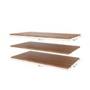Ver imagem 3 de Kit Planejado 3 Prateleiras 87cm Hera CabeCasa MadeiraOriginals Marrom/Louro