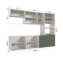 Ver imagem 6 de Cozinha Modulada 5 Peças 2 Aéreos 2 Balcões 1 Torre Quente Ipanema CabeCasa MadeiraOriginals Branco/