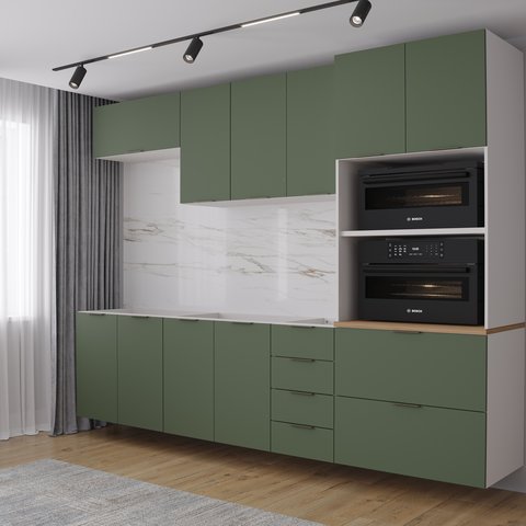 Cozinha Modulada 5 Peças 2 Aéreos 2 Balcões 1 Torre Quente Ipanema CabeCasa MadeiraOriginals